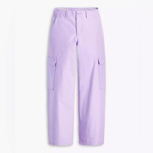 Levi's Lavender Wide-Leg Cargo Pants